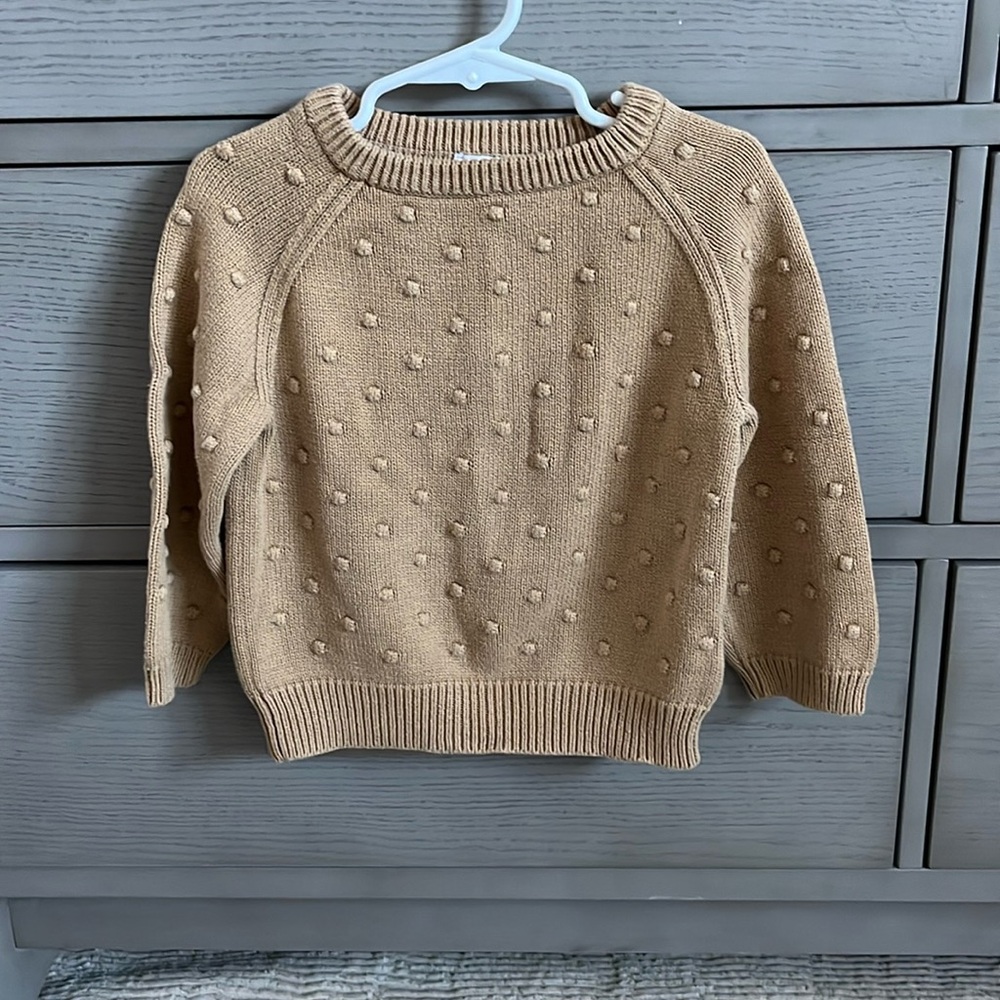 Jamie Kay Tan Puff Sweater Knit